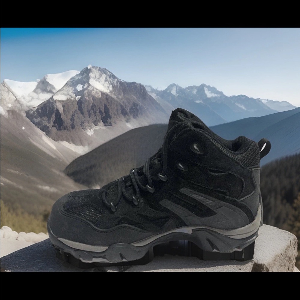 Wolverine/W881017 Wilderness Mid Hiker Steel Toe Black Boots Women’s 6 NWHB - Picture 4 of 8